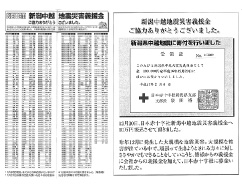 新潟県中越地震に義援金を寄付