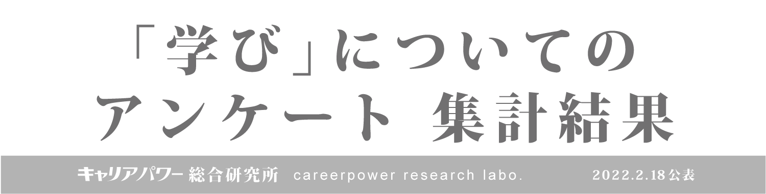 学びについてのアンケート集計結果